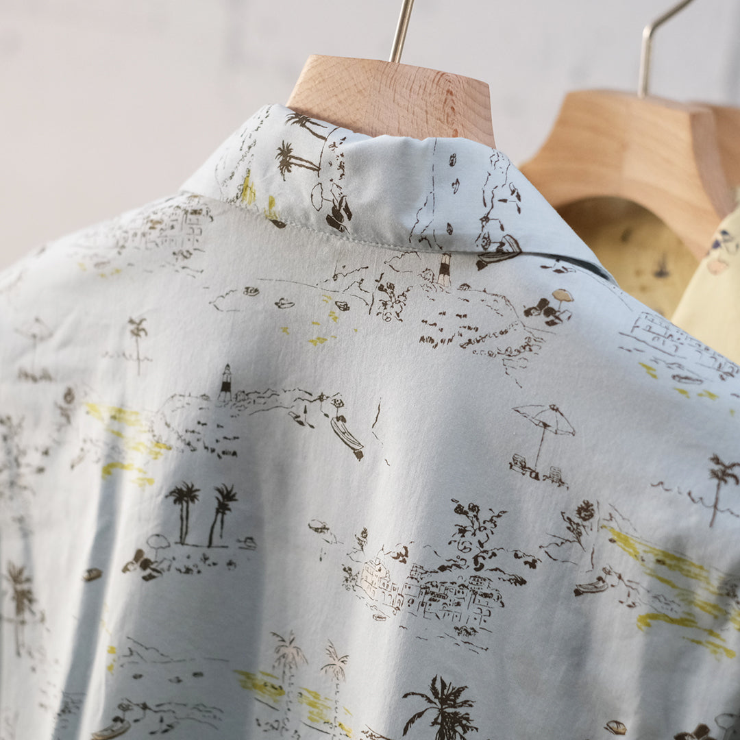 OPEN COLLAR S/S SHIRTS