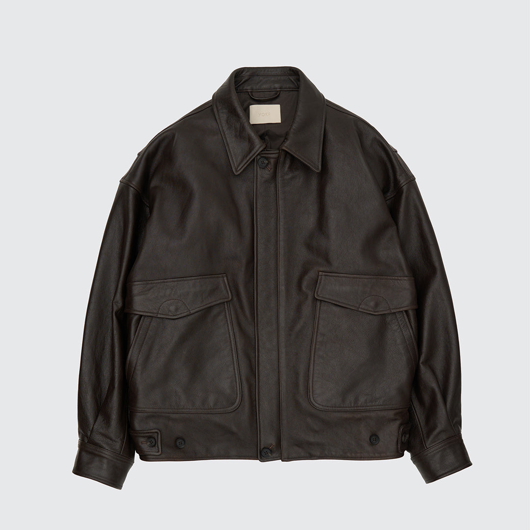 YOKE (ヨーク) - LEATHER FLIGHT JACKET | Harmonia公式通販