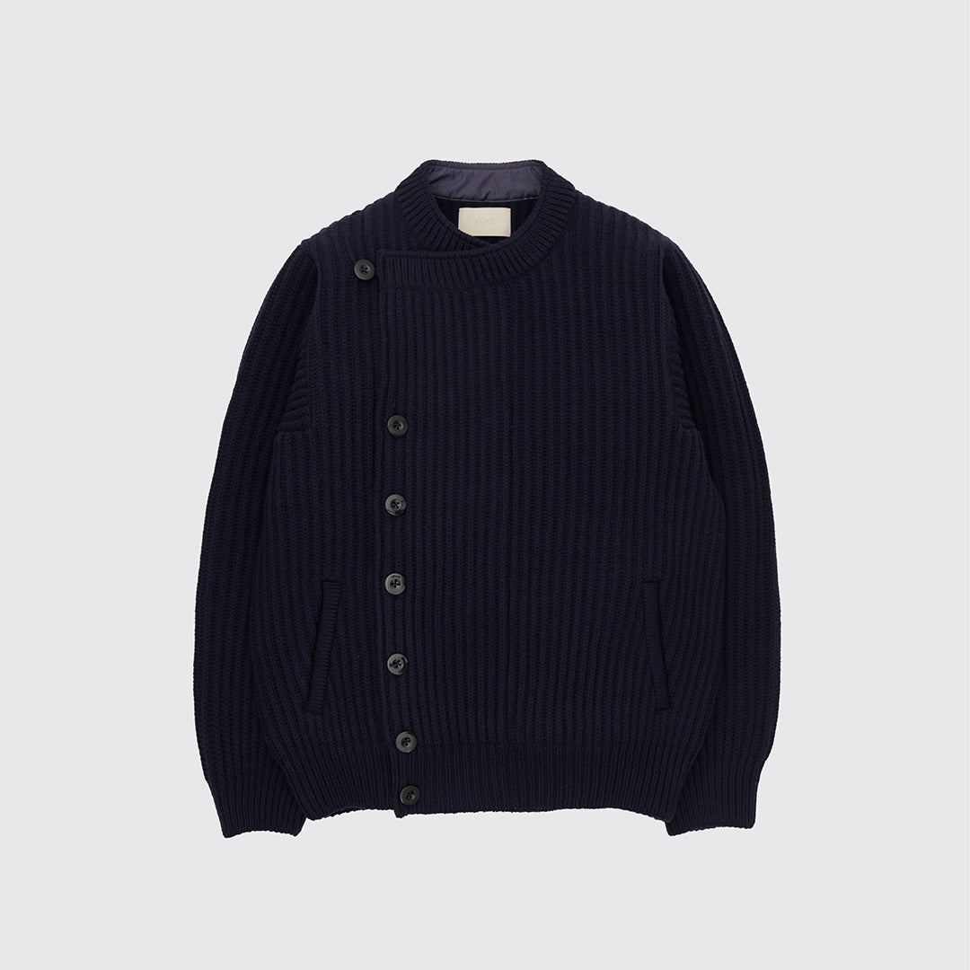 DOUBLE BREASTED KNIT BLOUSON