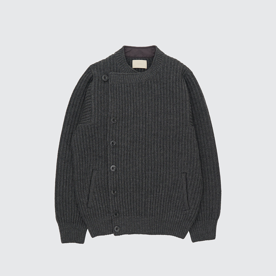 DOUBLE BREASTED KNIT BLOUSON
