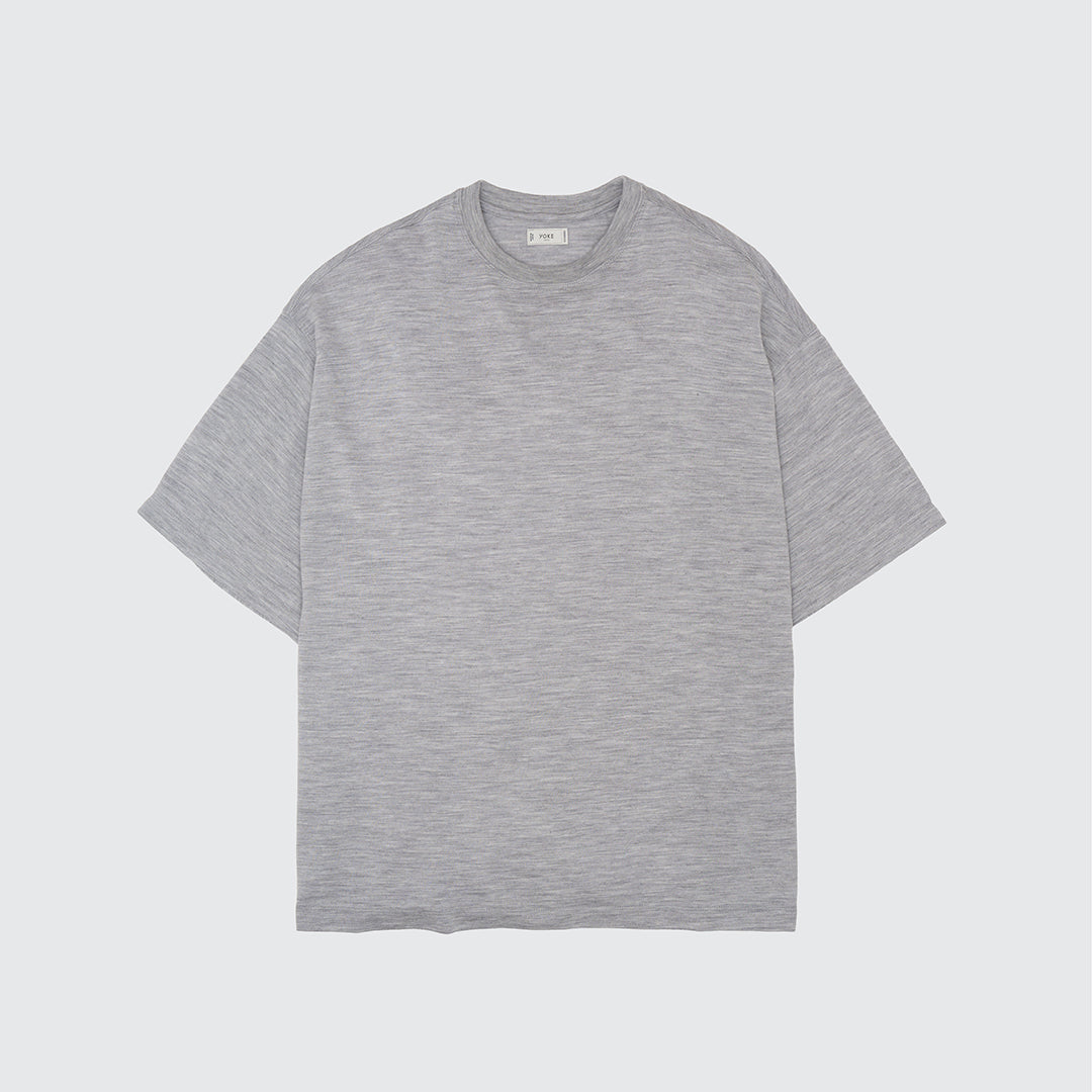 YOKE (ヨーク) 26SS - WASHABLE WOOL YOKE T-SHIRT | Harmonia公式通販