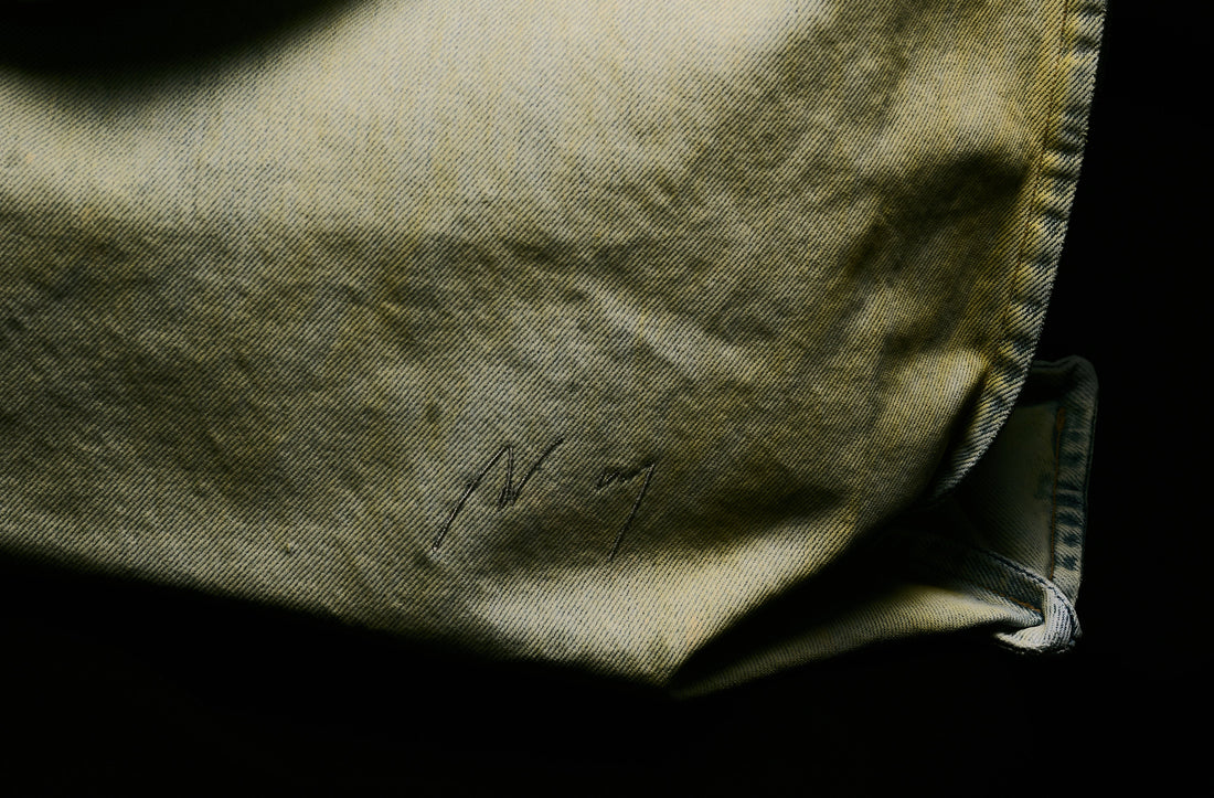 ＃05 YOKE×ANCELLM×Harmonia Exclusive ”AGING DENIM TOTE BAG"