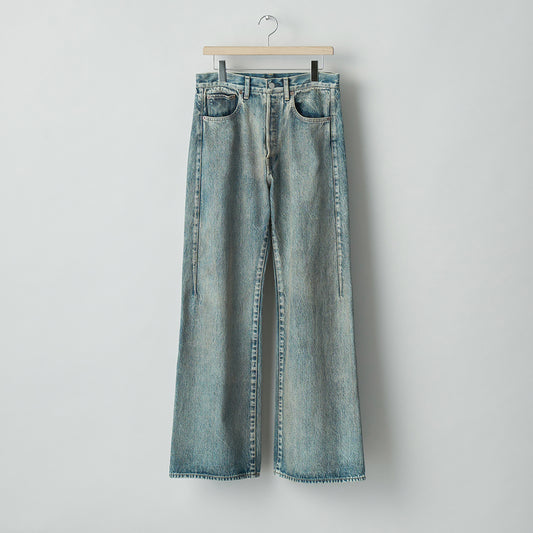 DEFORMED FLARE VINTAGE DENIM JEANS