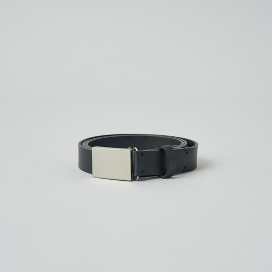LEATHER BELT / PLAIN BUCKLE