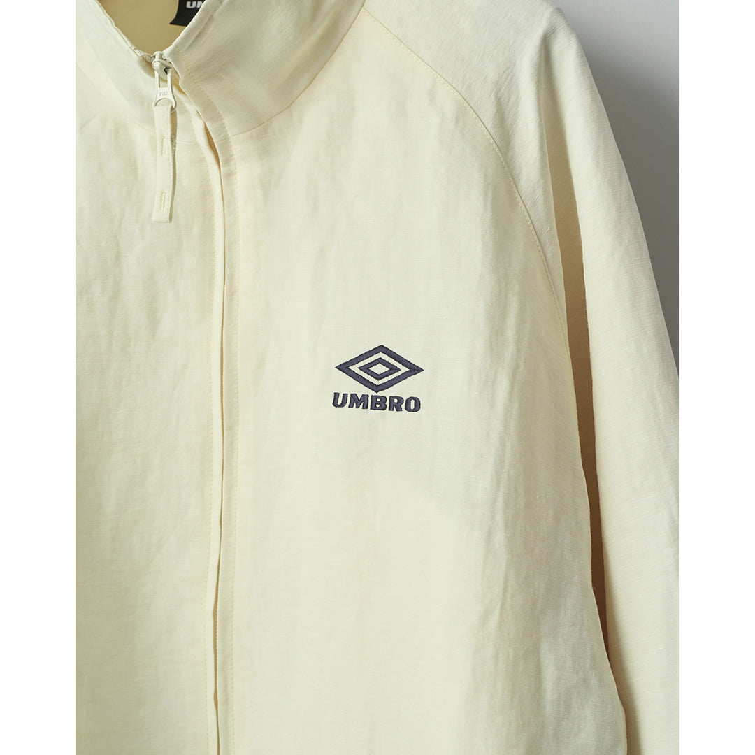 LINEN/NYLON TRACK JACKET