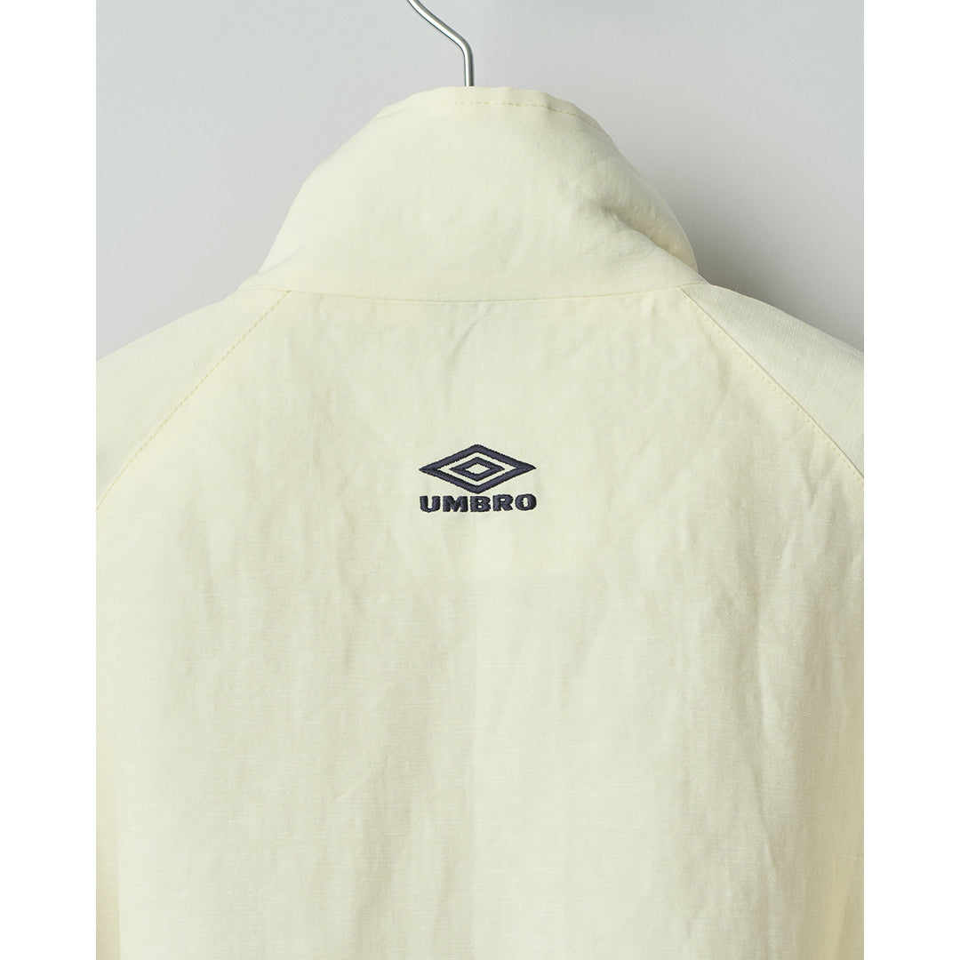 LINEN/NYLON TRACK JACKET