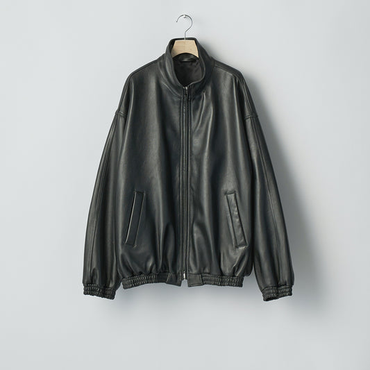 SHEEP LEATHER STAND COLLAR JACKET