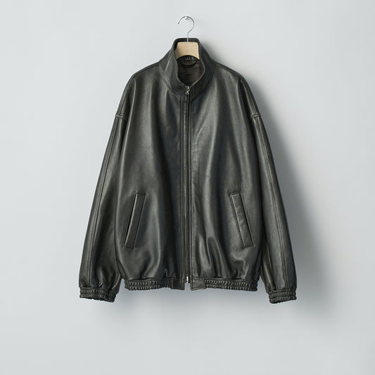 SHEEP LEATHER STAND COLLAR JACKET