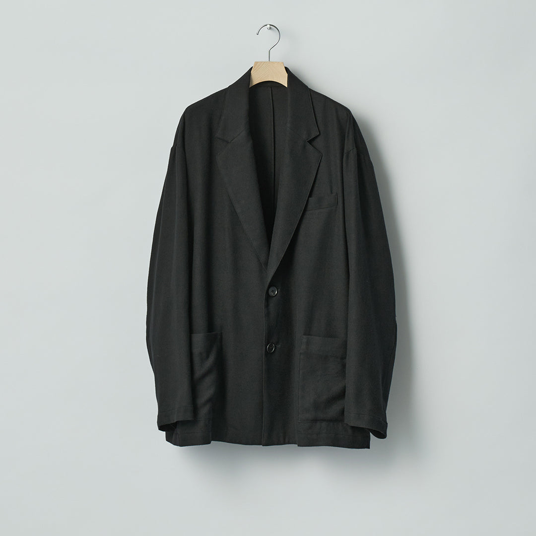 RAYON SILK FLANNEL SINGLE BREASTED JACKET