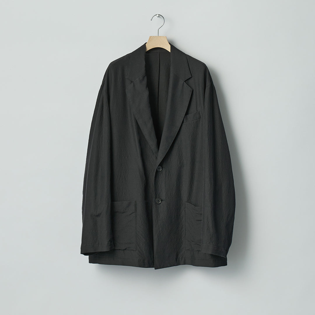 WOOL SILK SINGLE BREASTED JACKET