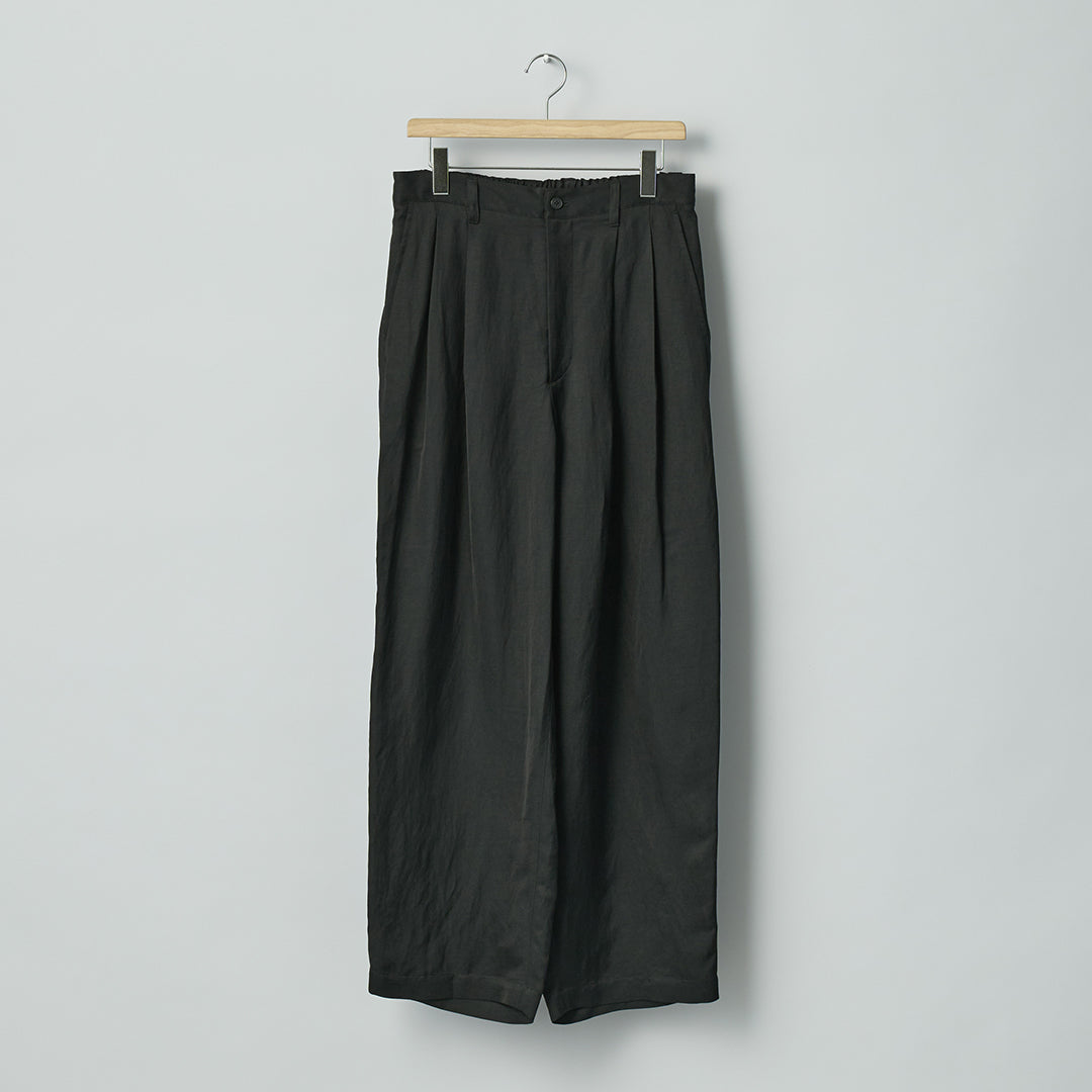 VIS/LI BRIGHT TWILL WIDE EASY TROUSERS
