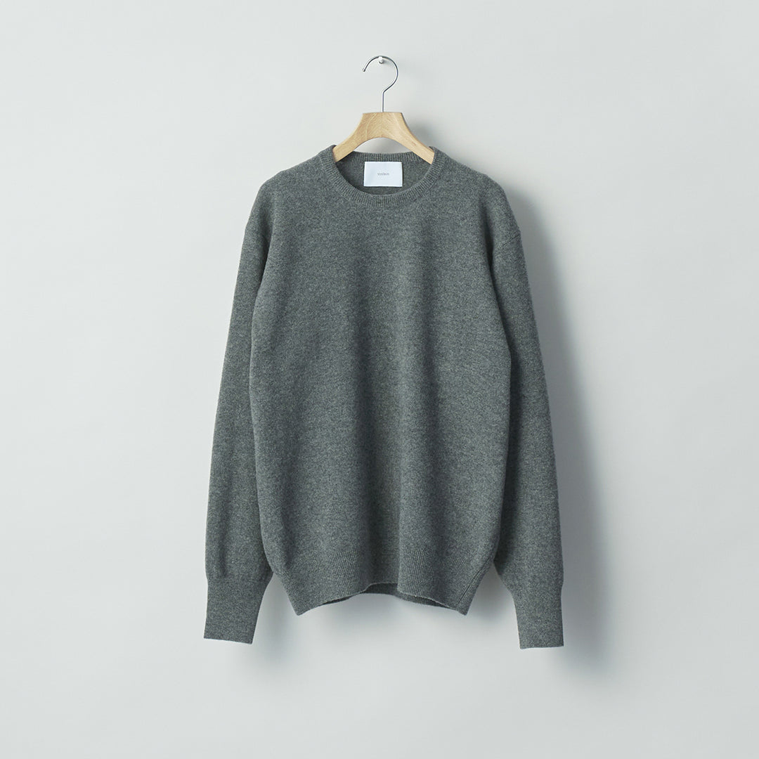 EXTRA FINE WOOL KNIT CREW NECK LS