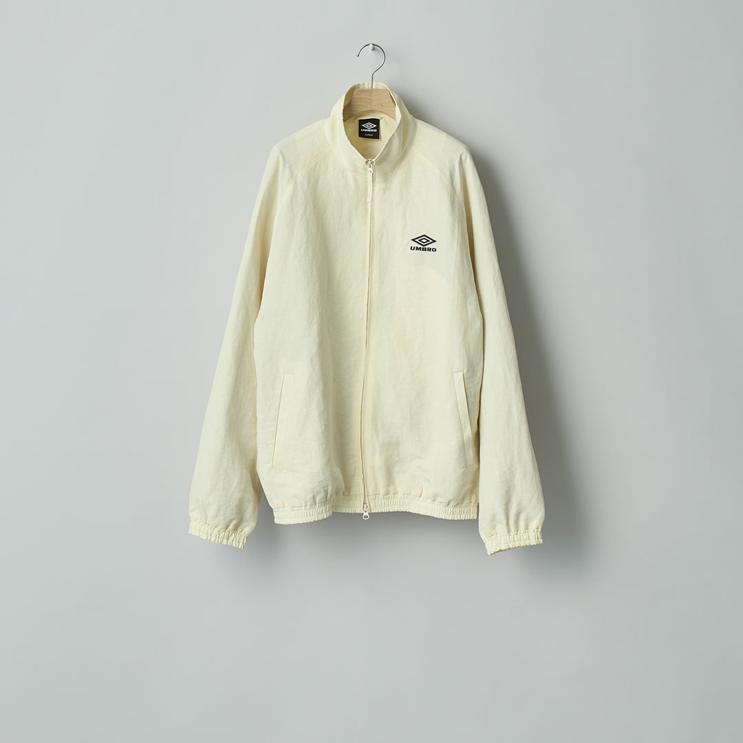 LINEN/NYLON TRACK JACKET