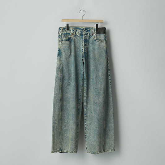 DEFORMATION WIDE DENIN JEANS
