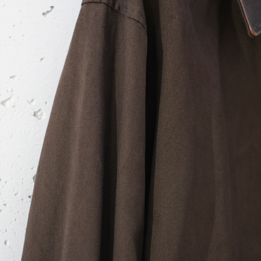 SULFUR DYED BRUSHED CHINO ZIP JACKET