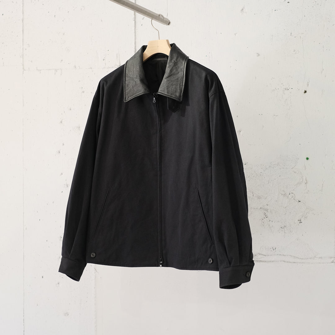 SULFUR DYED BRUSHED CHINO ZIP JACKET