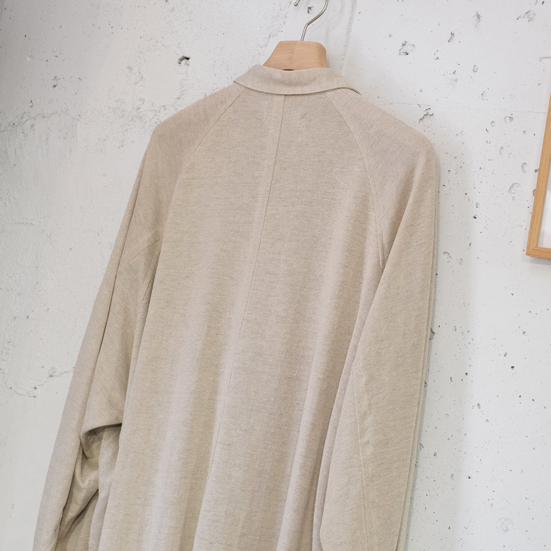 Big Raglan-sleeve Jersey Shirt