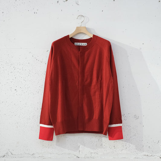 CREW NECK CARDIGAN