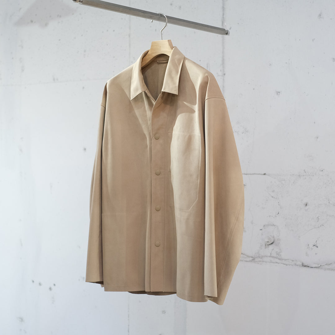 COW NUBACK OVER SHIRT