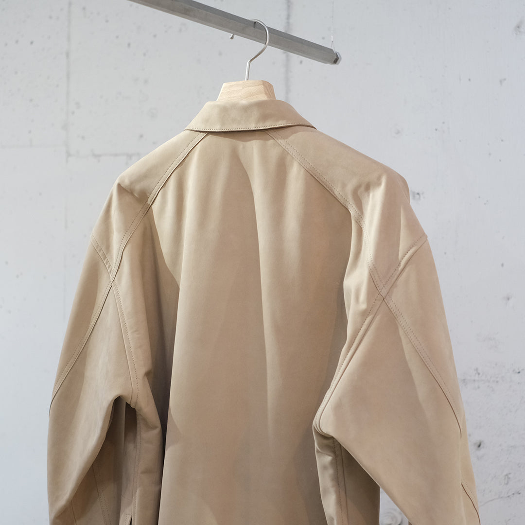 COW NUBACK OVER SHIRT