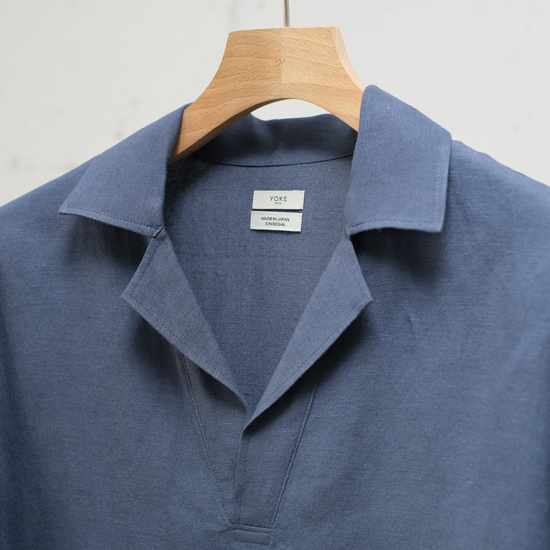 LINEN SKIPPER POLO SHIRT