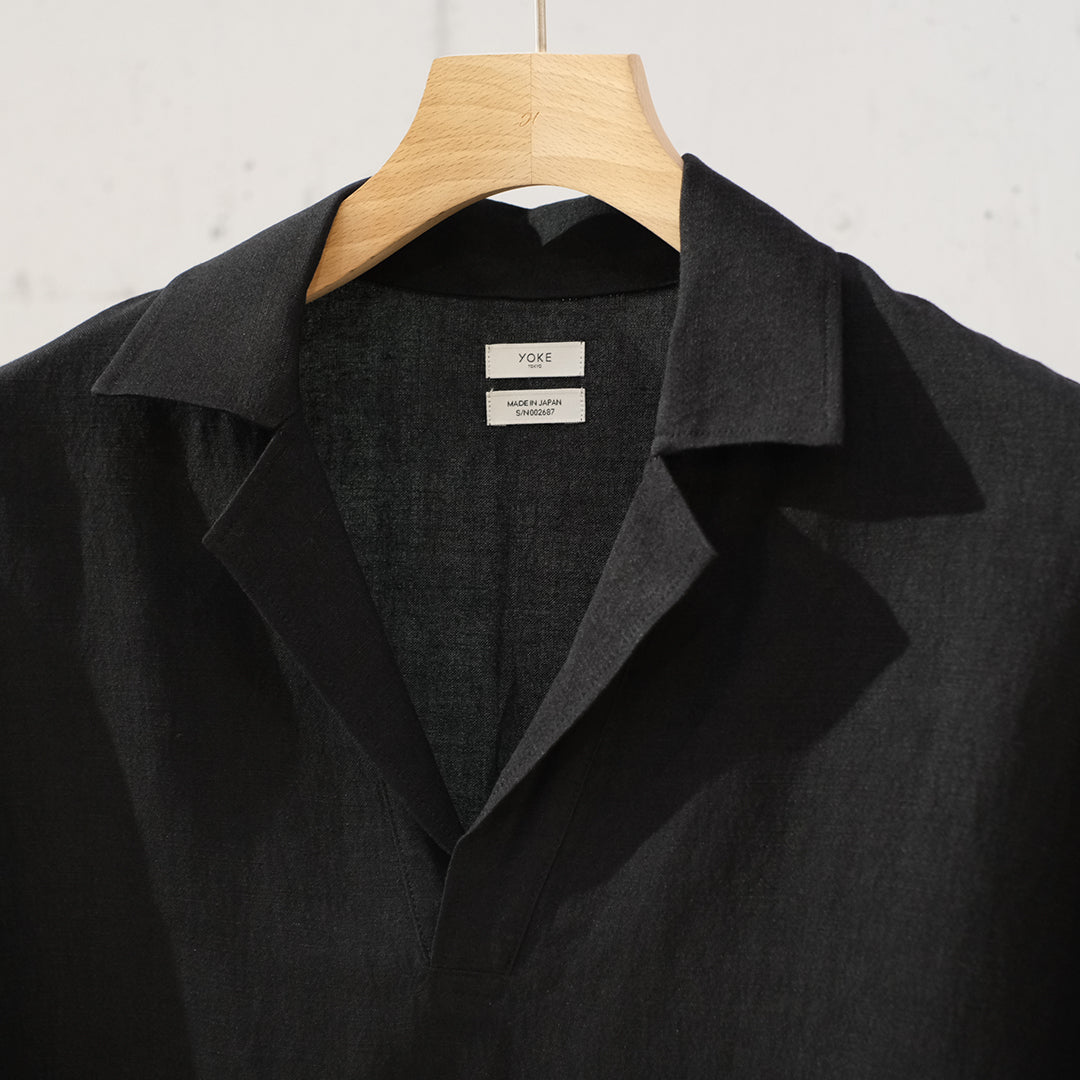 LINEN SKIPPER POLO SHIRT
