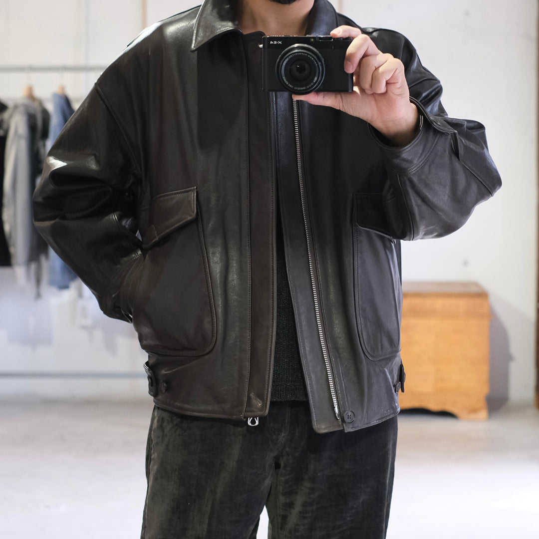 YOKE (ヨーク) - LEATHER FLIGHT JACKET | Harmonia公式通販