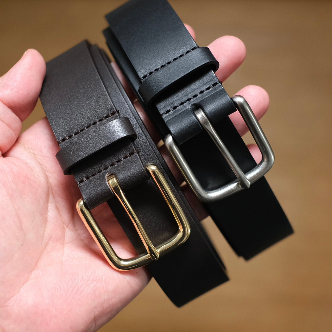 CLASSIC LEATHER BELT / PINNED BUCKLE