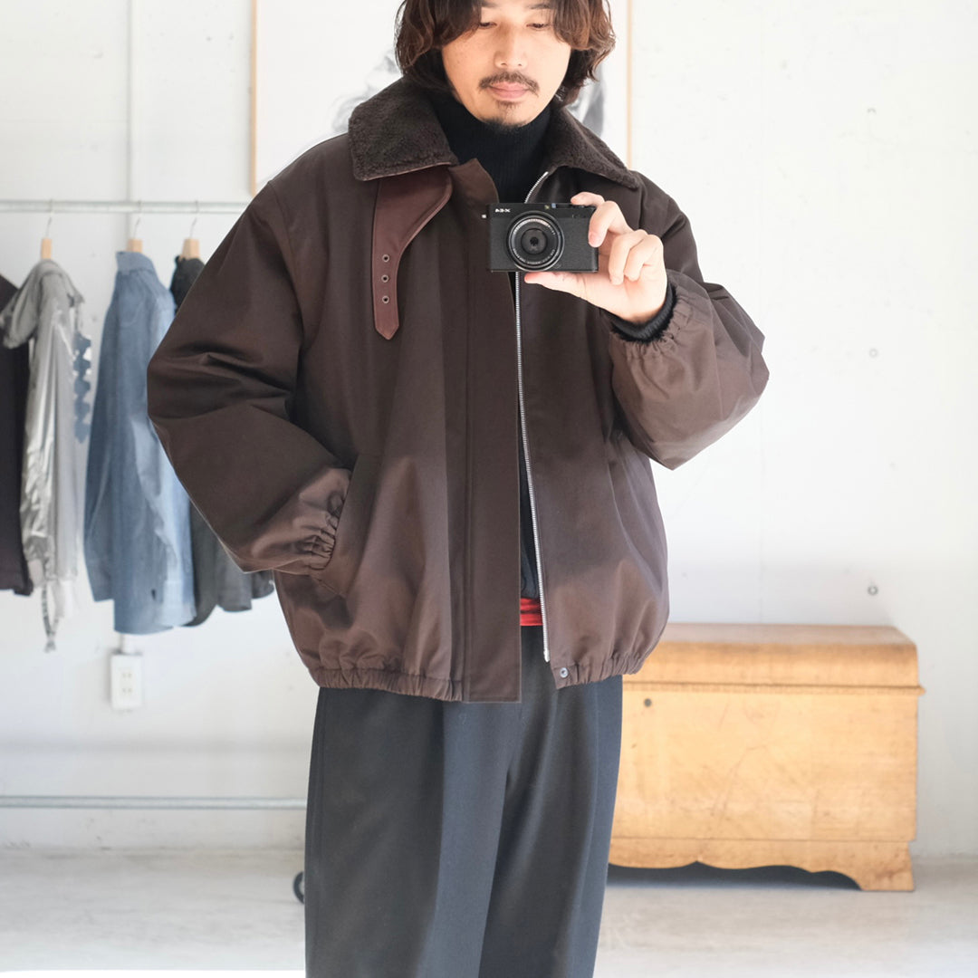 MOUTON COLLAR PADDED JACKET