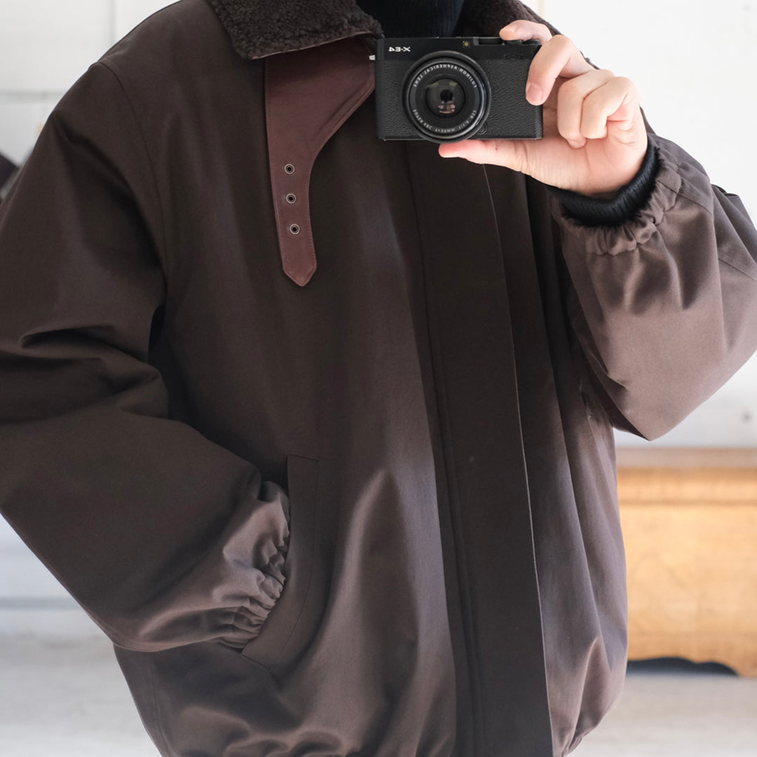 MOUTON COLLAR PADDED JACKET