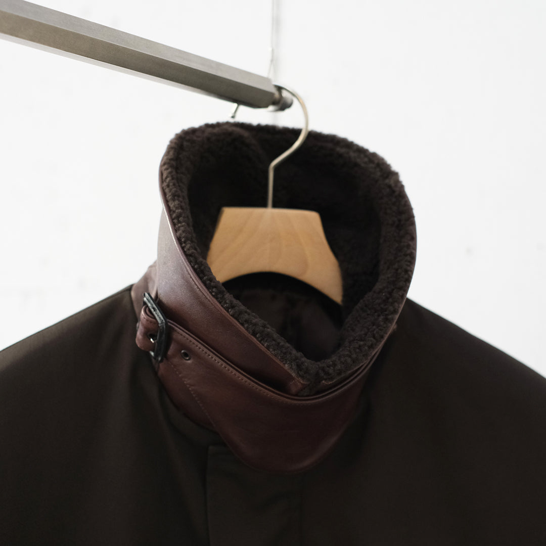 MOUTON COLLAR PADDED JACKET