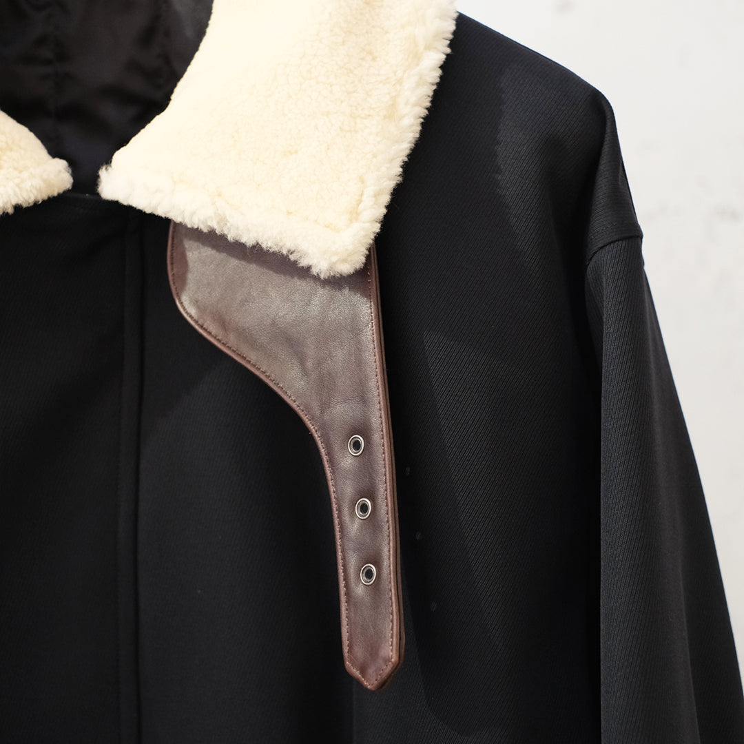 MOUTON COLLAR PADDED JACKET