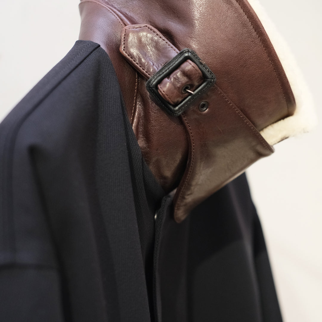 MOUTON COLLAR PADDED JACKET