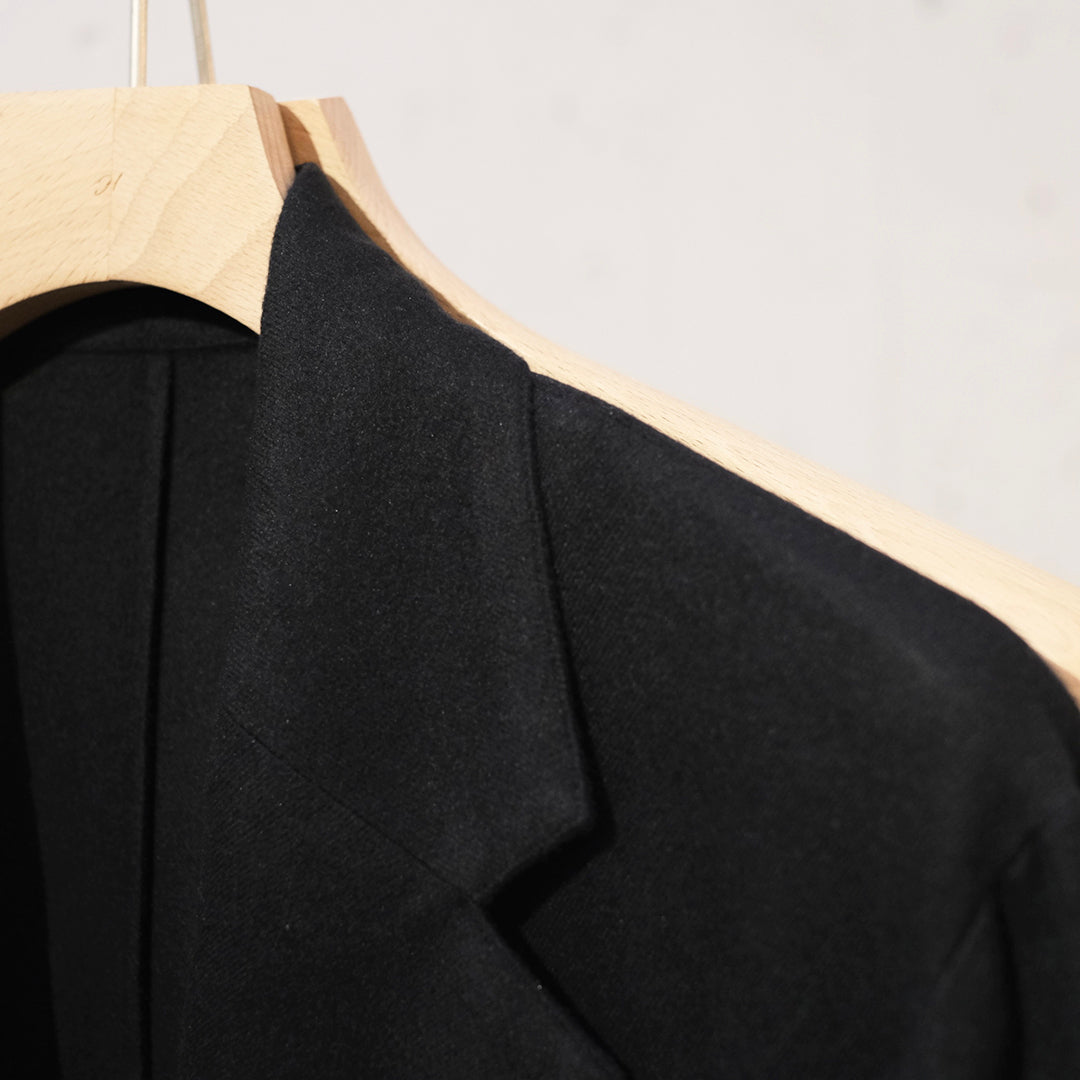 RAYON SILK FLANNEL SINGLE BREASTED JACKET