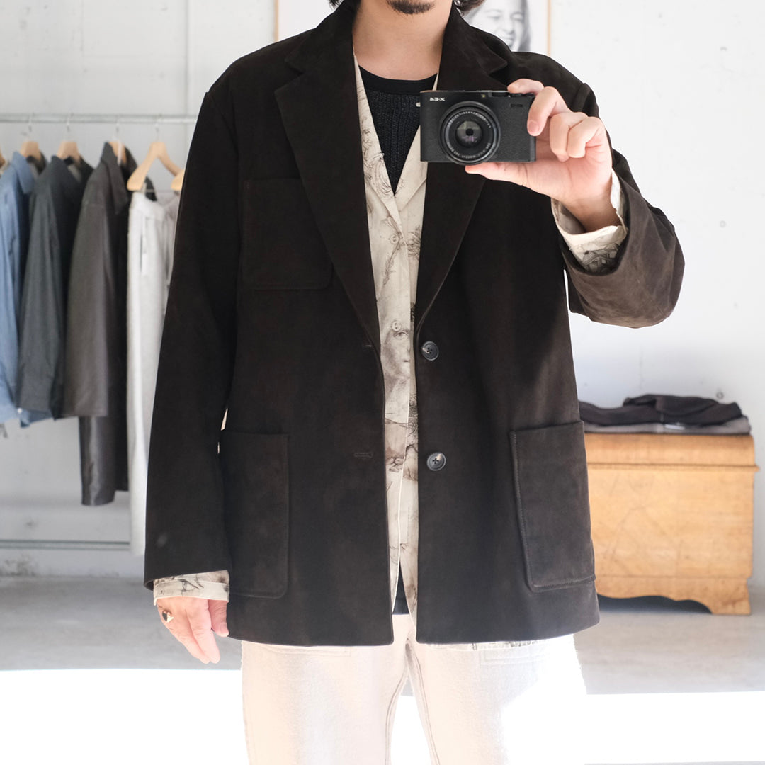 COW NUBUCK BLAZER