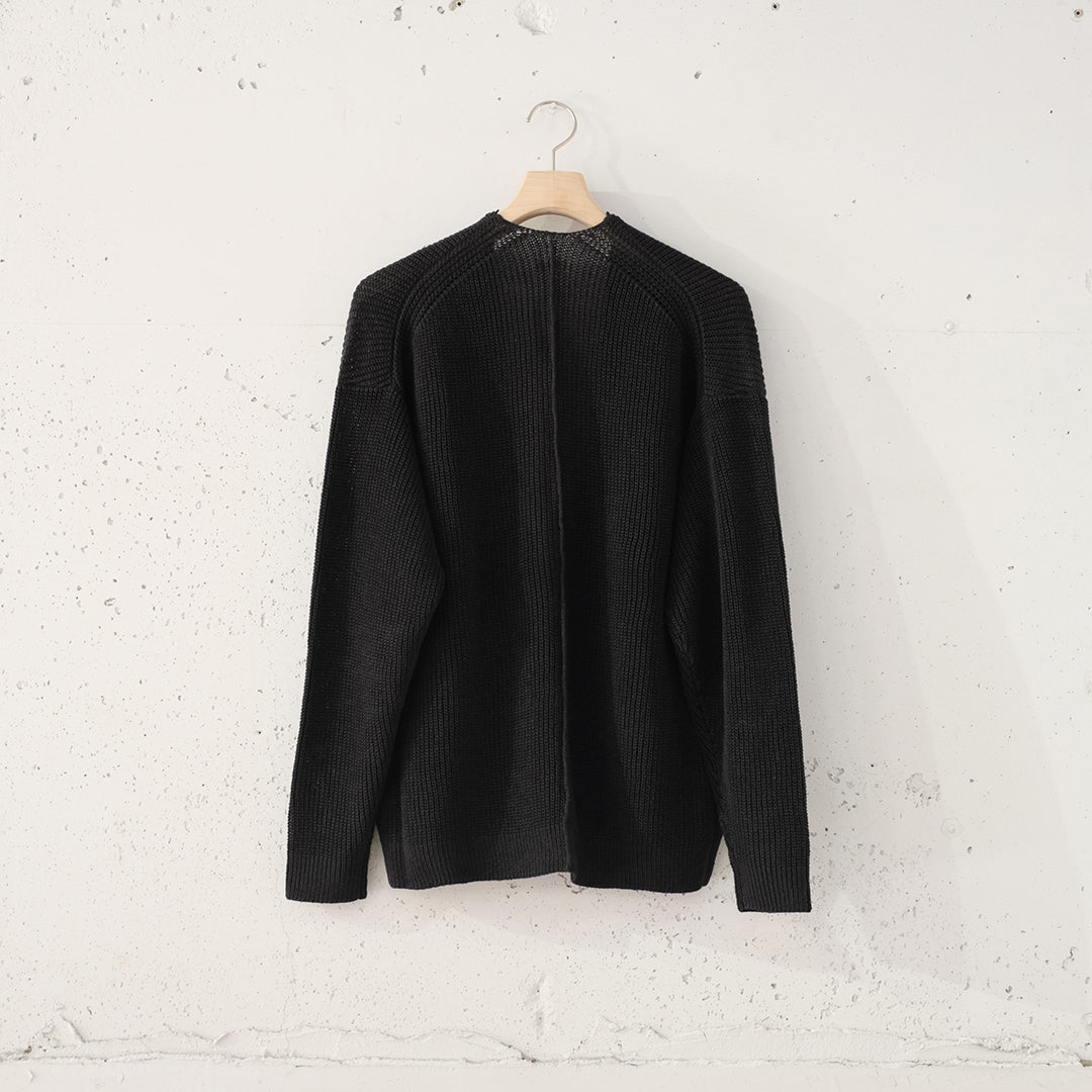 HEMP KNIT ZIP-UP JUMPER