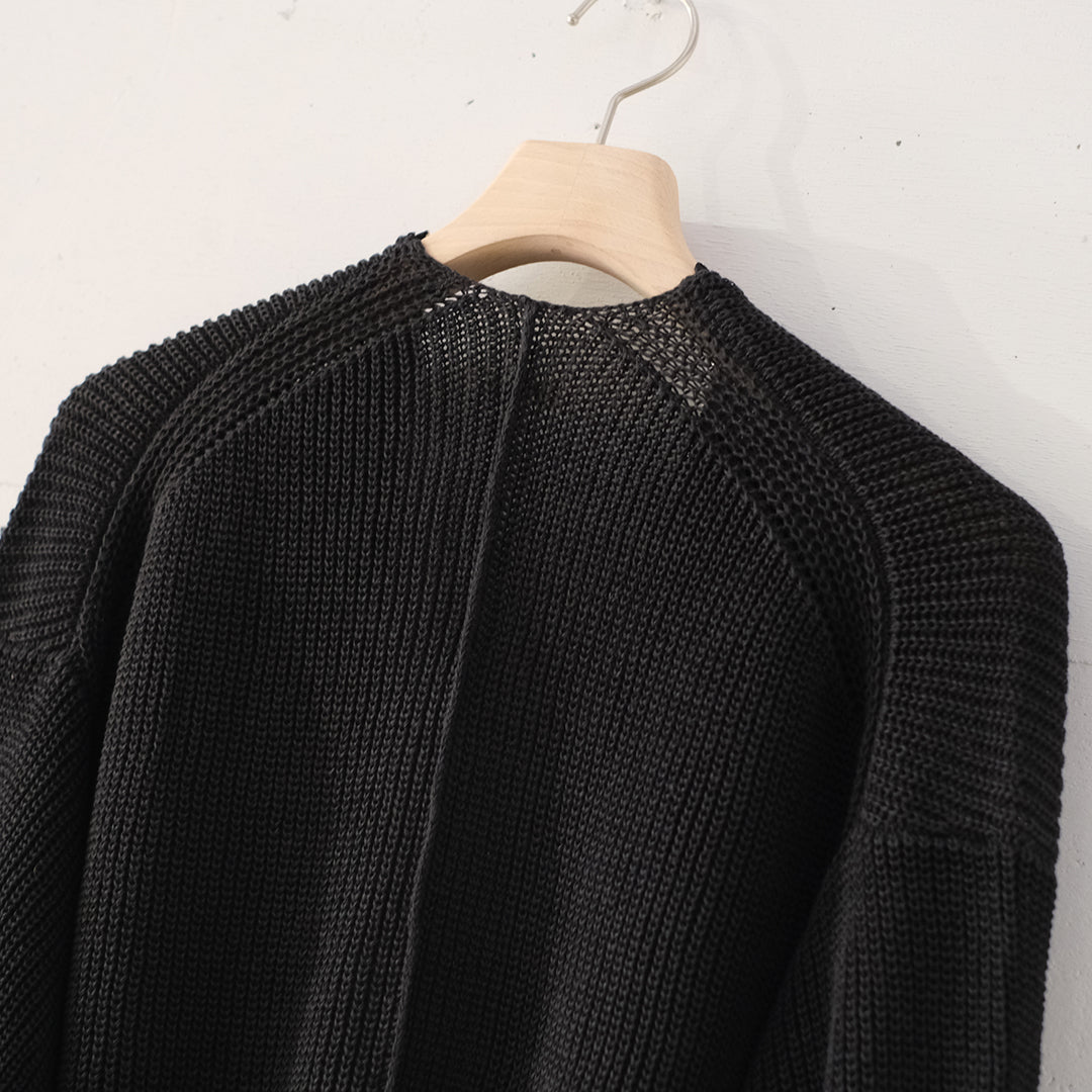 HEMP KNIT ZIP-UP JUMPER