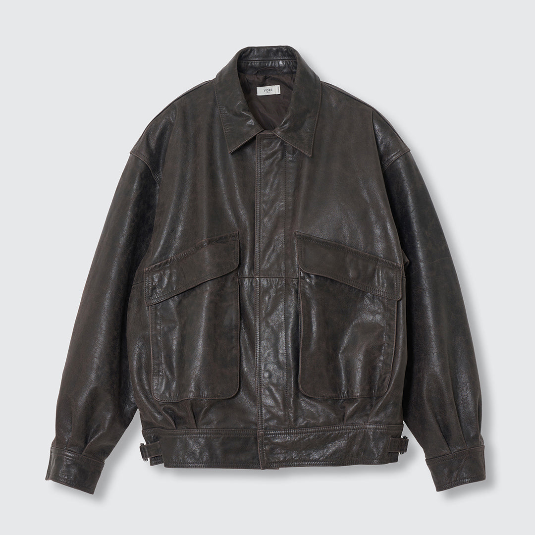 LEATHER FLIGHT JACKET
