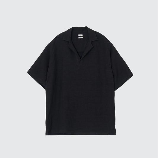 LINEN SKIPPER POLO SHIRT