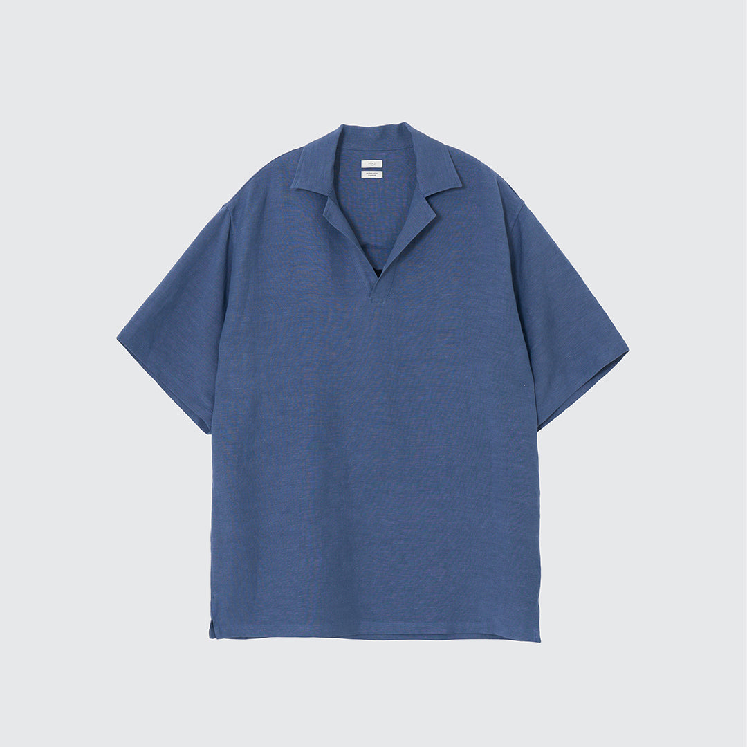 LINEN SKIPPER POLO SHIRT
