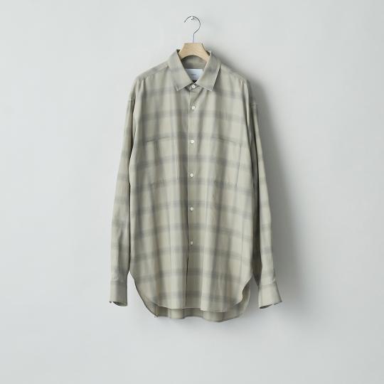 C/R CHECK OVERSIZED DOWN PAT SHIRT (ST.1158)