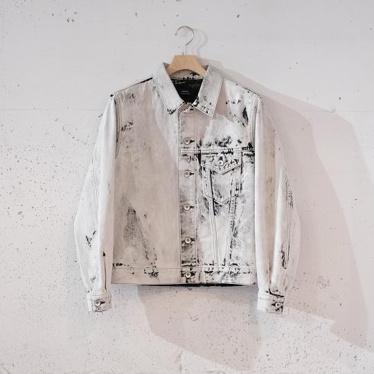 Erased Jean Jacket-Bleached