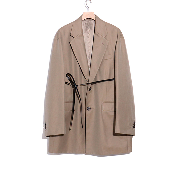 OVERSIZED LONG TAILORED JACKET | Harmonia | UNUSED URU YOKE stein